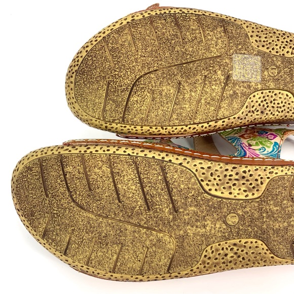 Spring Step L'Artiste Hand-Painted Multicoloured Symphony Sandal, 41 - Picture 16 of 16